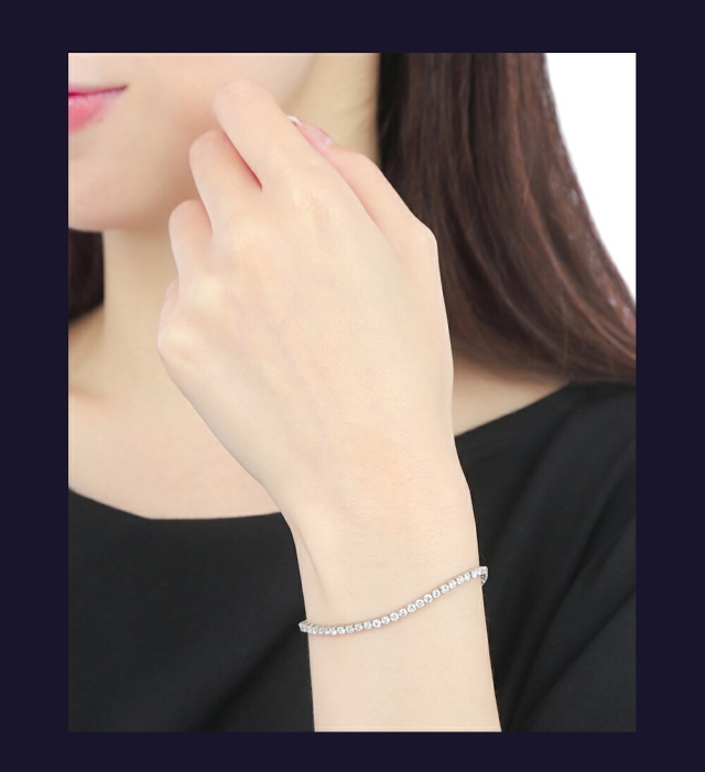 ダイヤモンド テニス ブレスレット 3.00ct ダイヤ テニス