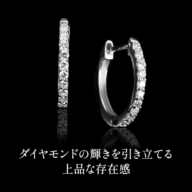 ギラギラ✨D1.00CT✨PT950ブラウンダイヤフープピアス　プラチナピアス berryrone_brp-0119