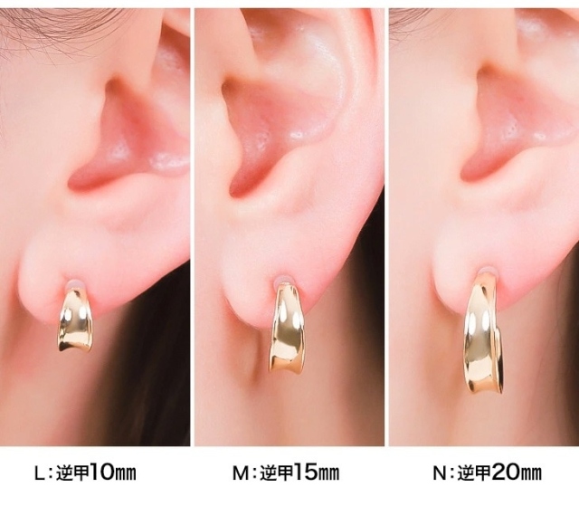 e135シンプル フープピアス ゴールド シルバー セット 金属アレルギー 対応 e135シンプル フープピアス ゴールド シルバー セット 金属