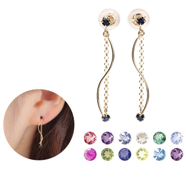 K10ピアス 天然石 | Jewelry Studio PLUSTER公式サイト