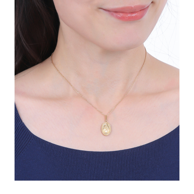 ネックレス レディース コイン k18コーティング ペンダント コイン  