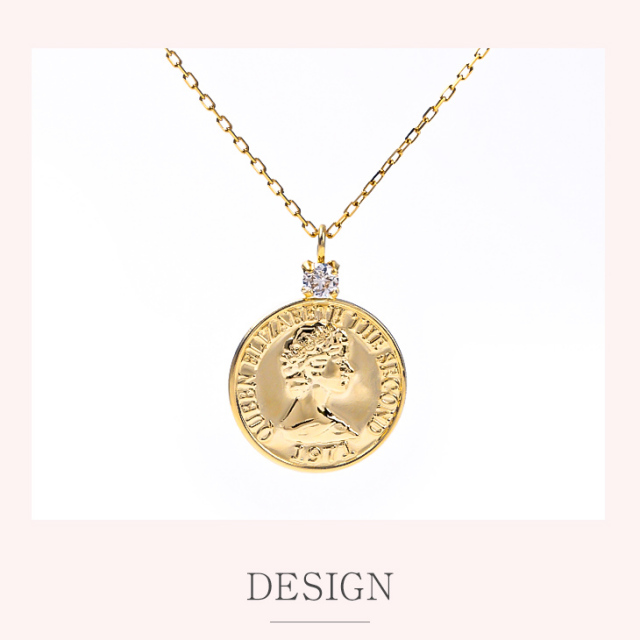 ネックレス コインネックレス コイン 18K K18 18金 金 ゴールド  