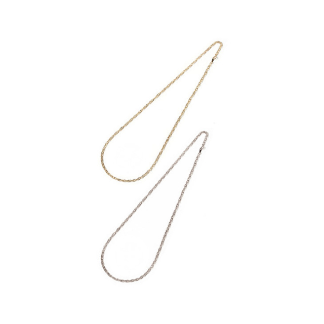 チェーン ネックレス PLUSTER K18 スクリュー ホローチェーン 地金  