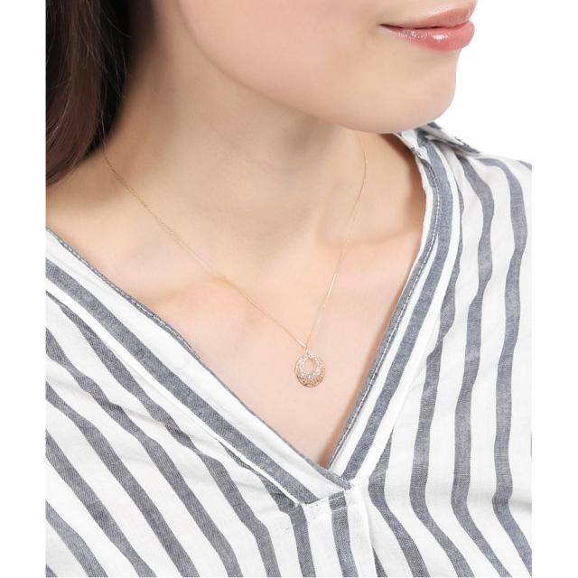 ネックレス レディース ゴールド 18金 金属アレルギー ゴールド  