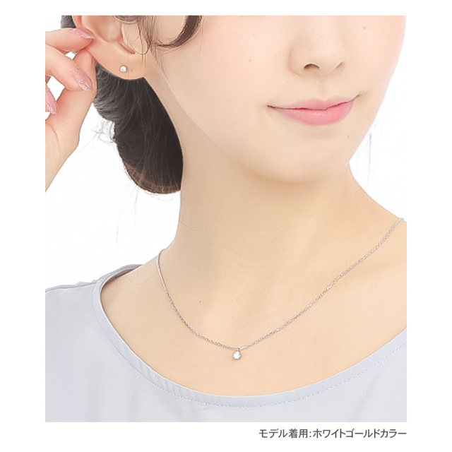モアサナイト ネックレス レディース 一粒 ステンレス316L 0.25