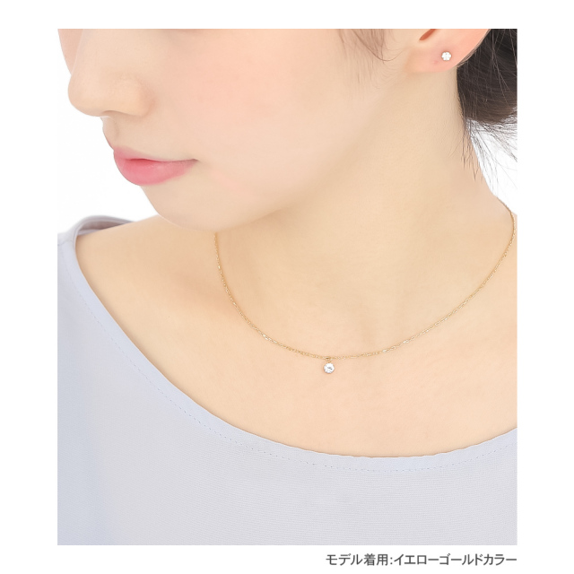 モアサナイト ネックレス レディース 一粒 ステンレス316L 0.25