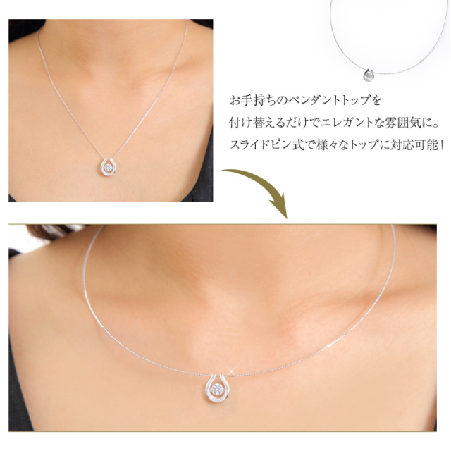 オメガネックレス PLUSTER K18 ワイヤー チェーン 45cm レディース 