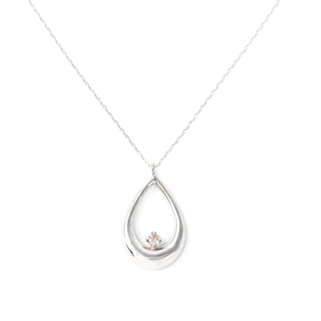 ダイヤ ダイヤモンド 0.06ct ティアドロップ Yドロップ ネックレス  