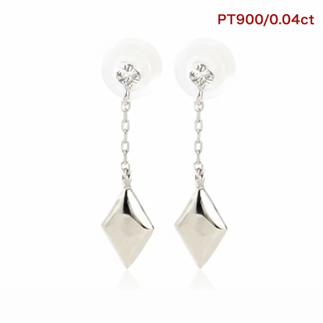 ダイヤモンド ピアス レディース ダイヤモンドピアス 0.04ct ダイヤ  