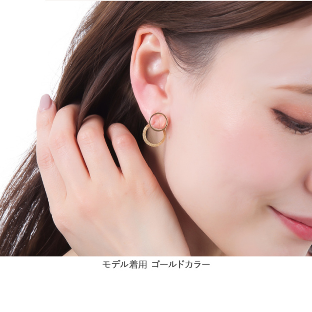 イヤリング レディース 金属アレルギー 痛くない 落ちにくい 小ぶり 華奢 ノンホール 金属アレルギー対応 ゴールド 18金 樹脂 クリップ式 大人 かわいい おしゃれ 上品 サークル 両耳 シンプル ジュエリー アクセサリー 2000円 ポッキリ 送料無料