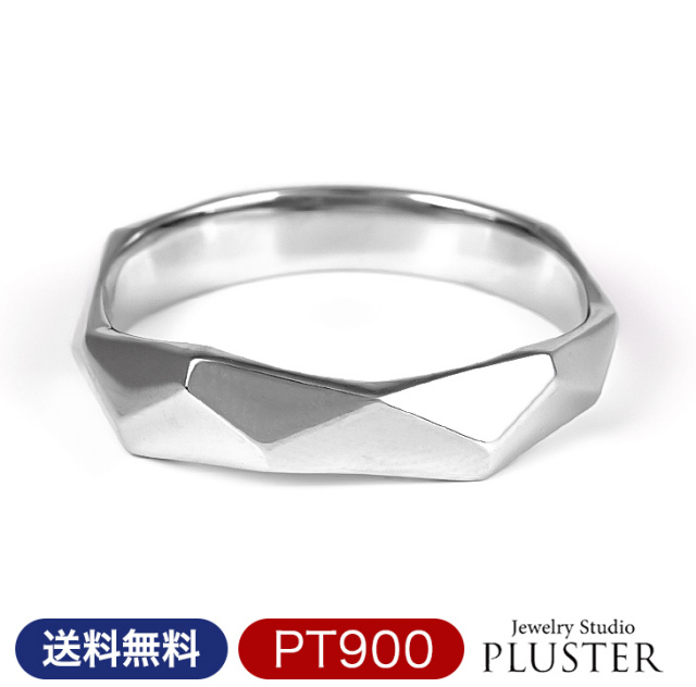 指輪 レディース リング 重ねづけ 太い カット ファッションリング  