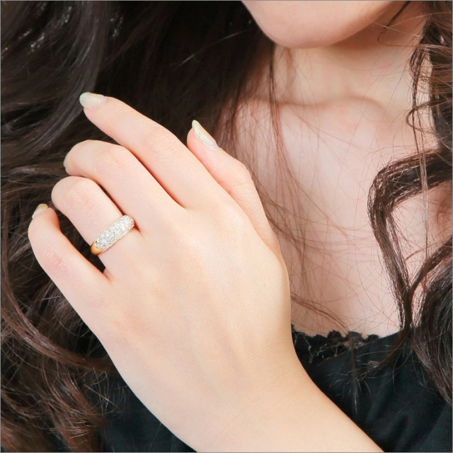 ダイヤモンド リング PLUSTER ゴールド K18 (天然ダイヤ1カラット  