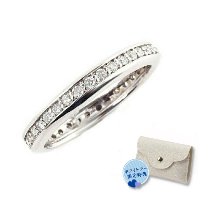 ダイヤモンド リング 指輪 プラチナ レディース エタニティ フル