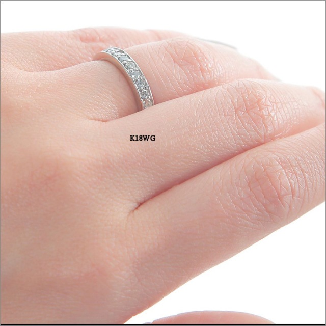 リメイク】K18YG フルエタニティ ダイヤモンド リング 0.380CT  