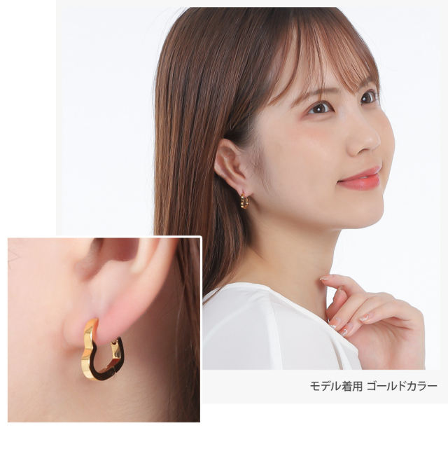 ピアス 金属アレルギー対応 つけっぱなし レディース フープ サージカルステンレス ステンレス316l 医療用 ワンタッチ キャッチレス フープピアス ハートピアス ハート 両耳 可愛い 小さめ ゴールド シルバー ピンク シンプル ジュエリー アクセサリー 誕生日 プレゼント ハートピアス