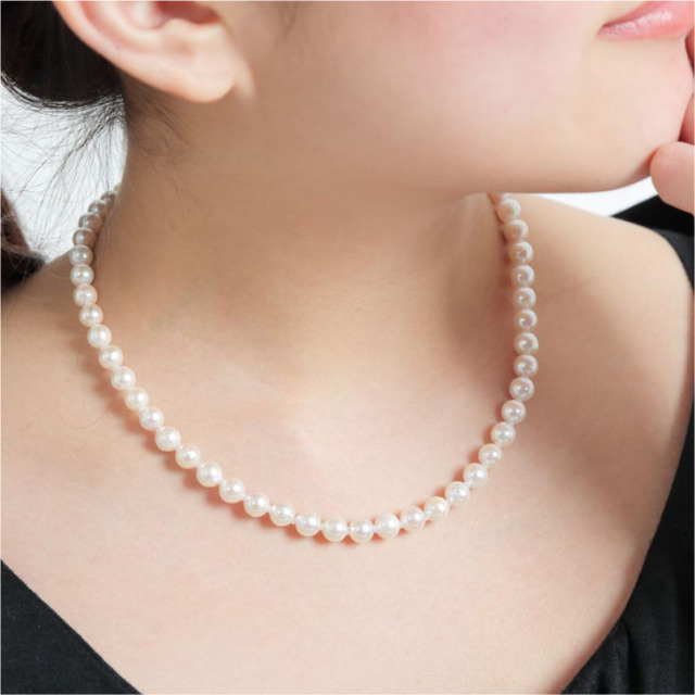 真珠 ネックレス PLUSTER パールネックレス 宇和島真珠 あこやパール  