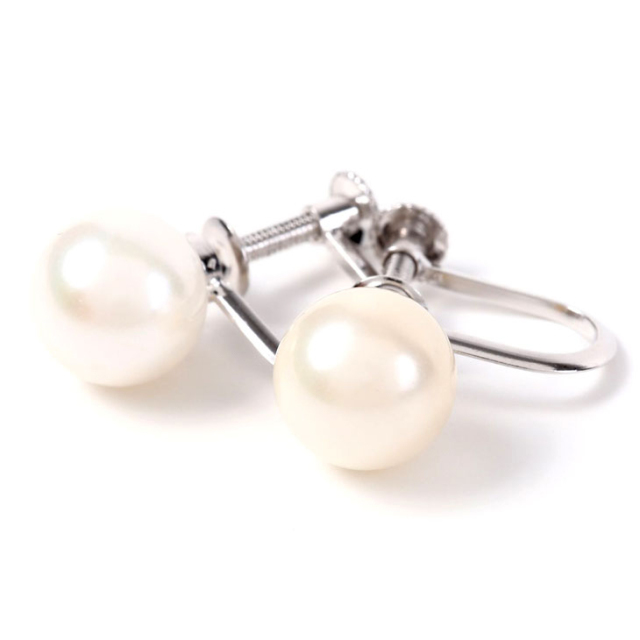 パールイヤリング PLUSTER SV925 宇和島真珠 あこや 花珠 パール 一粒  