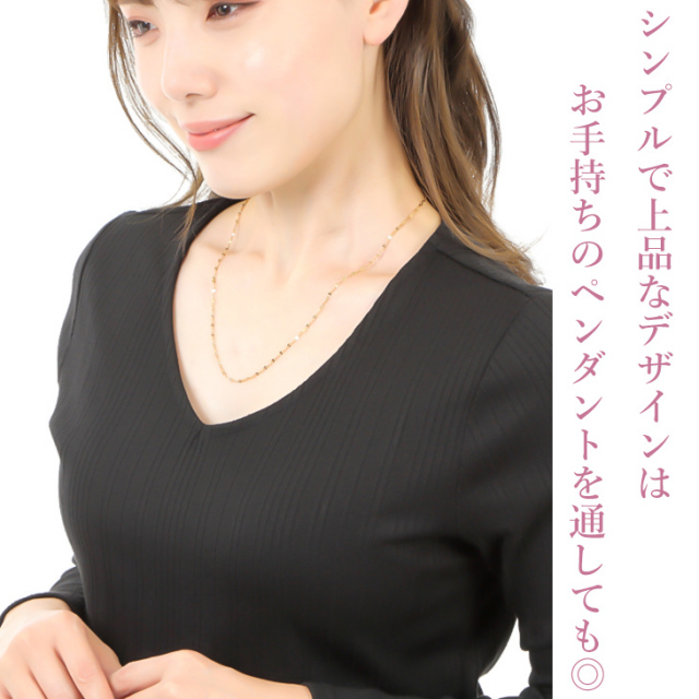 新品未使用ete ネックレス 40cm 専用袋付き necklace 066 | Accessory UMI