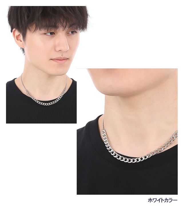 新商品 つけっぱなし アレルギーフリー フリーレーベルMORE レディース ネックレス キヘイ ステンレス304 40+3cm メンズジュエリー メンズ ステンレスネックレス