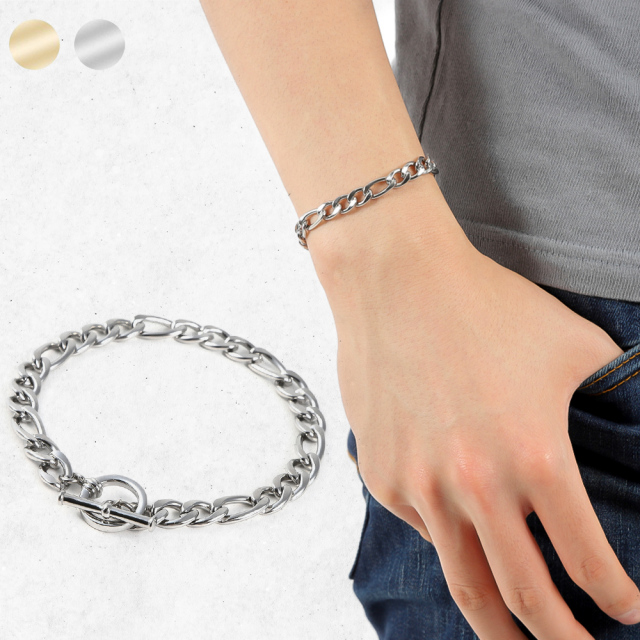 ブレスレット メンズ ステンレス 金属アレルギー対応 チェーン  