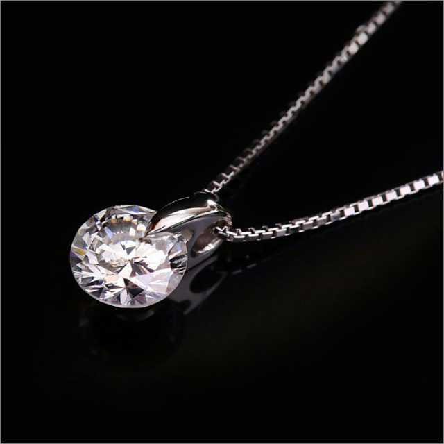 ダイヤモンド ネックレス レディース 一粒 プラチナ ダイヤネックレス  