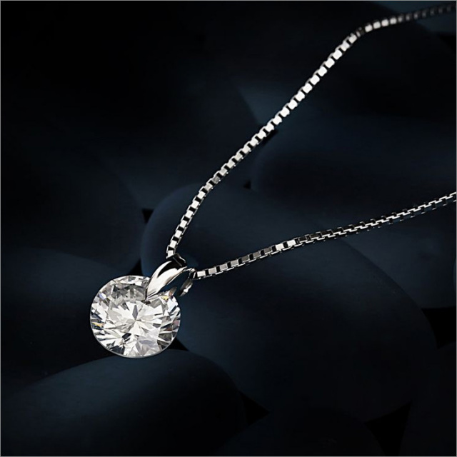 ダイヤモンド ネックレス レディース 一粒 プラチナ ダイヤネックレス  
