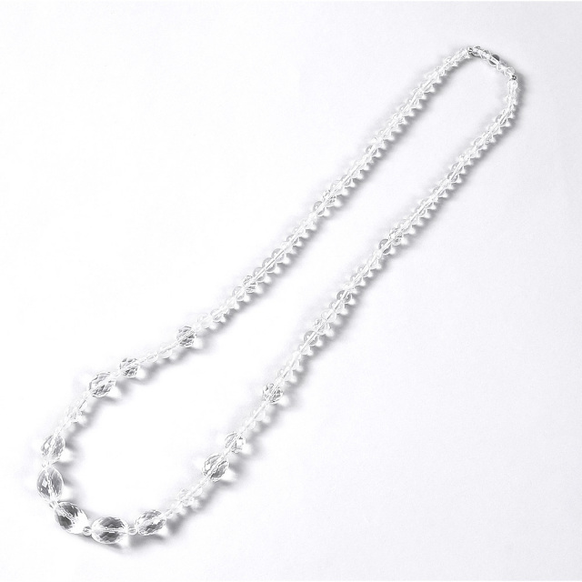 ネックレス レディース 水晶 ロングネックレス クリスタル 水晶  