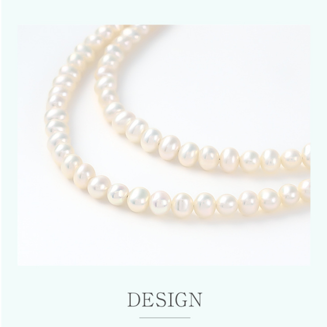 パール ネックレス 小粒 淡水パール 本真珠 レディース 真珠 ロング  