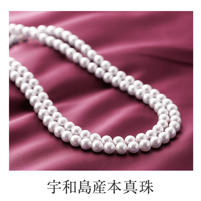 パール ネックレス 一粒 プラチナ 真珠 スルーネックレス 8.5mm