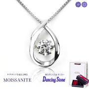 モアサナイト ネックレス レディース 一粒 プラチナ ゴールド 仕上げ 0.5ct ブランド  しずく 雫 金属アレルギー ニッケルフリー ノンアレルギー シルバー シンプル ペンダント 大人 可愛い かわいい ジュエリー アクセサリー プレゼント 彼女 母の日