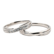 マリッジリングPT900セットプチマリエ