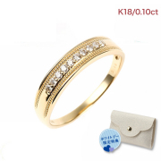 指輪 レディース リング ダイヤモンド ダイヤモンドリング ダイヤリング 18金リング ダイヤ K18 18K 18金 YG 鑑別書 0.1ct 誕生日 プレゼント 女性 妻 彼女 ジュエリー 10周年 記念日 ギフト ホワイトデー