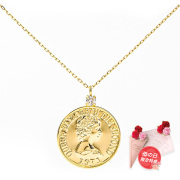 ネックレス コインネックレス コイン 18K K18 18金 金 ゴールドネックレス メダル ダイヤモンド ダイヤ YG ゴールド レディース 華奢 おしゃれ トレンド 人気 硬貨 金属アレルギー ジュエリー アクセサリー メンズ シンプル 誕生日 プレゼント ギフト 母の日