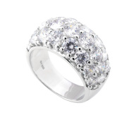 キュービックジルコニア H&C ハート＆キューピッド ジルコニア リング 指輪 レディース パヴェ パヴェリング