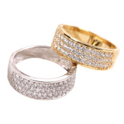 キュービックジルコニア H&C ハート＆キューピッド ジルコニア リング 指輪 レディース パヴェ パヴェリング