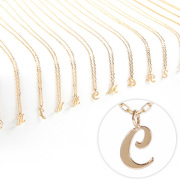 ネックレス レディース ペンダント イニシャル c ネームジュエリー イエローゴールド K10 YG 10金