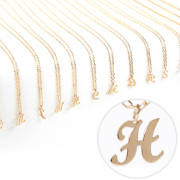 ネックレス レディース ペンダント イニシャル h ネームジュエリー イエローゴールド K10 YG 10金