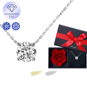 モアサナイト ネックレス レディース 一粒 プラチナ ゴールド 仕上げ 0.5ct ブランド 金属アレルギー ニッケルフリー ノンアレルギー シルバー シンプル ペンダント 大人 可愛い かわいい ジュエリー アクセサリー プレゼント ギフト 誕生日プレゼント