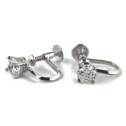 キュービックジルコニア H&C ハート＆キューピッド ジルコニア イヤリング ジルコニア レディース 一粒 シンプル 5mm ギフト