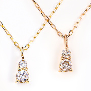 ネックレス レディース ダイヤモンドネックレス ダイヤモンド ライン ダイヤネックレス ダイヤ 10金 K10 10K YG PG ゴールド イエロー ピンク スキンジュエリー 華奢 ペンダント 金属アレルギー シンプル 誕生日 プレゼント 女性 彼女 ギフト