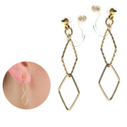 イヤリング 金属アレルギー 樹脂 ノンホールピアス アレルギーフリー シンプル 痛くない