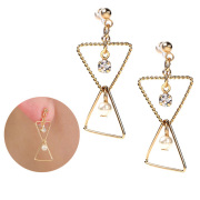 イヤリング 金属アレルギー 樹脂 ノンホールピアス アレルギーフリー シンプル 痛くない