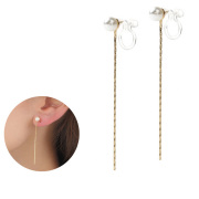 イヤリング 金属アレルギー 樹脂 ノンホールピアス アレルギーフリー シンプル 痛くない