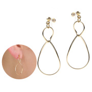 イヤリング 金属アレルギー 樹脂 ノンホールピアス アレルギーフリー シンプル 痛くない