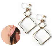 イヤリング 金属アレルギー 樹脂 ノンホールピアス アレルギーフリー シンプル 痛くない