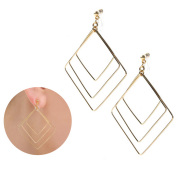 イヤリング 金属アレルギー 樹脂 ノンホールピアス アレルギーフリー シンプル 痛くない