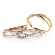 ダイヤモンド リング 指輪 18金 レディース ピンキー ピンキーリング 小指 K18 ダイヤリング 喜ぶ