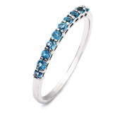 誕生石 リング 指輪 レディース K10 天然石 10金 トパーズ バースデイ アニバーサリー ギフト K10WG 喜ぶ