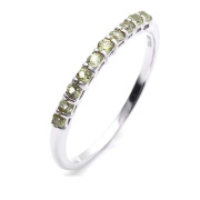 誕生石 リング 指輪 レディース K10 天然石 10金 ペリドット バースデイ アニバーサリー ギフト K10WG 喜ぶ