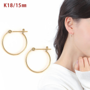 K18フープピアス